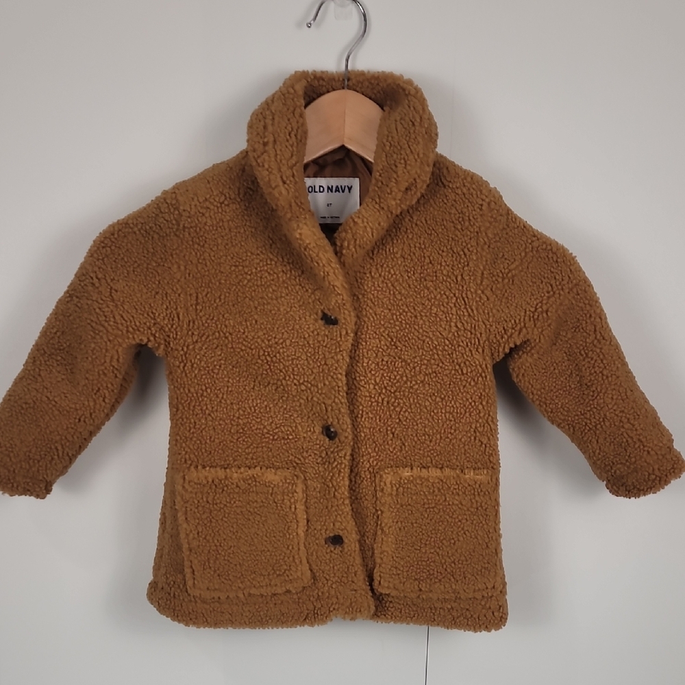 Old Navy Kids Tan Sherpa Coat